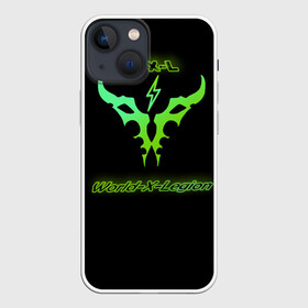 Чехол для iPhone 13 mini с принтом World X Legion в Тюмени,  |  | Тематика изображения на принте: darkside | legion | warcraft | легендарный | легион | пламенный | пылающий | темный