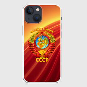 Чехол для iPhone 13 mini с принтом СССР в Тюмени,  |  | russia | russia sport | народный | народный стиль | россия | россия спорт | русский | спорт | флаг | я русский