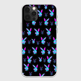 Чехол для iPhone 12 Pro Max с принтом Playboy в Тюмени, Силикон |  | Тематика изображения на принте: playboy | абстракция | зая | заяц | краска | кролик | кролик плейбой | лето | море | неон | отдых | плейбой | плэйбой | пляж | текстура