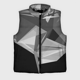 Мужской жилет утепленный 3D с принтом Camo  Black  White в Тюмени,  |  | abstract | abstraction | color | geometry | polygon | polygonal | абстракция | геометрия | полигоны | психоделика