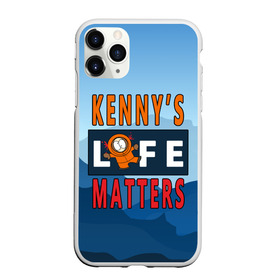 Чехол для iPhone 11 Pro матовый с принтом Kennys LIFE matters в Тюмени, Силикон |  | kenny | life matters | lives matter | south park | text | жизнь | кенни | маккормик | текст | фразы | южный парк