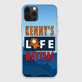Чехол для iPhone 12 Pro Max с принтом Kennys LIFE matters в Тюмени, Силикон |  | Тематика изображения на принте: kenny | life matters | lives matter | south park | text | жизнь | кенни | маккормик | текст | фразы | южный парк