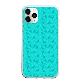 Чехол для iPhone 11 Pro Max матовый с принтом Зеленые птицы летний узор в Тюмени, Силикон |  | бежевый | бирюзовый | зеленый | нейтральный | паттерн | повседневный | принт | природа | птицы | птички | светлый | силуэты | узор