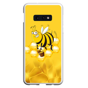 Чехол для Samsung S10E с принтом Лето Пчелы Мед в Тюмени, Силикон | Область печати: задняя сторона чехла, без боковых панелей | лето | мед | насекомые | пчела | соты | улей
