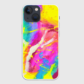 Чехол для iPhone 13 mini с принтом ТИ ДАЙ в Тюмени,  |  | abstraction | watercolor | абстракция красок | акварель | брызги красок | живопись | краска | потертость красок | размытые краски | текстуры | яркие краски