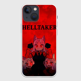 Чехол для iPhone 13 mini с принтом HELLTAKER в Тюмени,  |  | anime | azazel | hell | helltaker | justice | lucifer | malina | modeus | pandemonica | zdrada | ад | аниме | демон | демонесса | здрада | иероглифы | люцифер | малина | модеус | пандемоника | правосудие | хеллтейкер | хэлтей