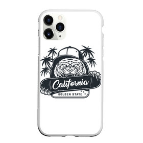 Чехол для iPhone 11 Pro Max матовый с принтом CALIFORNIA (Z) в Тюмени, Силикон |  | Тематика изображения на принте: extreme | extrime | pro skater | summer | tiger | арт | животные | звери | зверь | картинка | кошка | крупная кошка | лето | пляж | рисунок | скейт | скейтер | скейтеры | скейты | тигр | экстрим