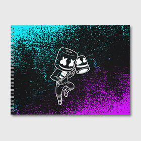 Альбом для рисования с принтом Fortnite Marshmello в Тюмени, 100% бумага
 | матовая бумага, плотность 200 мг. | archetype | fortnite | fortnite x | game | ikonik | marshmello | raven | архетип | ворон | игра | иконик | маршмелло | фортнайт