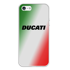 Чехол для iPhone 5/5S матовый с принтом DUCATI в Тюмени, Силикон | Область печати: задняя сторона чехла, без боковых панелей | ducati | moto | дукати | мото | мотоспорт