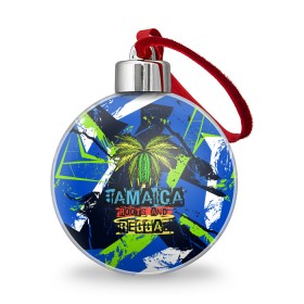 Ёлочный шар с принтом Jamaica Roots and reggae в Тюмени, Пластик | Диаметр: 77 мм | Тематика изображения на принте: jamaica | reggae | roots | летняя | лето | надпись | пальма | раста | регги | рэгги | текст | фраза | ямайка