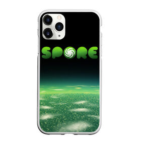 Чехол для iPhone 11 Pro Max матовый с принтом Spore Green (Z) в Тюмени, Силикон |  | creepy cute | ea | electronic arts | maxis | spore | spore hero | ангелоид | генирал фауст | гудра | жуткие и милые | империя эсти | маасари | мухоид | племя | ролевая игра | рыба бегун | симулятор бога | сирено головый