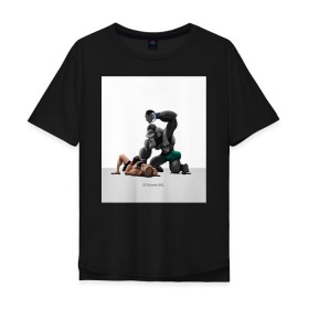 Мужская футболка хлопок Oversize с принтом Конор МакГрегор Conor McGregor в Тюмени, 100% хлопок | свободный крой, круглый ворот, “спинка” длиннее передней части | арт. | бои | бокс | единоборства | мма