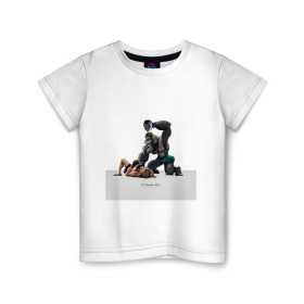 Детская футболка хлопок с принтом Конор МакГрегор Conor McGregor в Тюмени, 100% хлопок | круглый вырез горловины, полуприлегающий силуэт, длина до линии бедер | арт. | бои | бокс | единоборства | мма