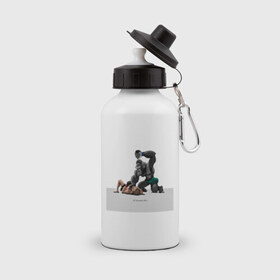 Бутылка спортивная с принтом Конор МакГрегор Conor McGregor в Тюмени, металл | емкость — 500 мл, в комплекте две пластиковые крышки и карабин для крепления | арт. | бои | бокс | единоборства | мма