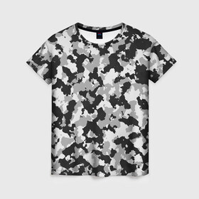 Женская футболка 3D с принтом Камуфляж | ЧБС в Тюмени, 100% полиэфир ( синтетическое хлопкоподобное полотно) | прямой крой, круглый вырез горловины, длина до линии бедер | army | pixel | армия | девочке | девушке | детская | детский | женщине | камуфляж | квадраты | летняя | пиксель | пикселька | подарок | прикольная | разноцветная | светлая | темная | флора | хаки | цветная