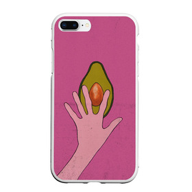 Чехол для iPhone 7/8 Plus матовый с принтом avocado в Тюмени, Силикон | Область печати: задняя сторона чехла, без боковых панелей | vegan | веган | веганство | вегетарианец | вегетарианство | еда | зеленый | земля | зож | листья | мир | охрана | позиция | природа