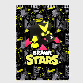 Скетчбук с принтом 8 bit black brawl stars 8 бит в Тюмени, 100% бумага
 | 48 листов, плотность листов — 100 г/м2, плотность картонной обложки — 250 г/м2. Листы скреплены сверху удобной пружинной спиралью | 8 bit | 8 бит | brawl | brawl stars | brawlstars | brawl_stars | jessie | бравл | бравлстарс