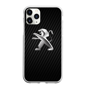 Чехол для iPhone 11 Pro Max матовый с принтом Peugeot Carbon (Z) в Тюмени, Силикон |  | 3008 | 408 | 5008 | auto | boxer | expert | peugeot | traveller | авто | автомобиль | ам | машина | пежо