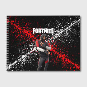 Альбом для рисования с принтом Fortnite Ikonik в Тюмени, 100% бумага
 | матовая бумага, плотность 200 мг. | archetype | fortnite | fortnite 2 | fortnite x | ikonik | marshmello | raven | архетип | ворон | иконик | маршмелло | фортнайт | фортнайт 2 | фортнайт глава 2