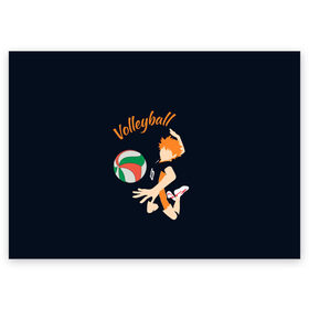 Поздравительная открытка с принтом Волейбол в Тюмени, 100% бумага | плотность бумаги 280 г/м2, матовая, на обратной стороне линовка и место для марки
 | Тематика изображения на принте: volleyball | волейбол | волейболист | игра | мяч | спорт | спортсмен | я люблю волейбол