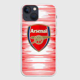 Чехол для iPhone 13 mini с принтом ARSENAL. в Тюмени,  |  | fc | football | football club | sport | британский футбольный клуб | спорт | уефа | униформа | фирменные цвета | фк | футбол | футбольный клуб