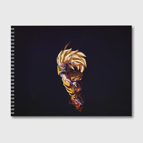 Альбом для рисования с принтом Шар Дракона в Тюмени, 100% бумага
 | матовая бумага, плотность 200 мг. | Тематика изображения на принте: dragon ball | аниме | веджета | драконий жемчуг | молнии | шар дракона