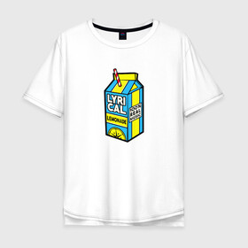 Мужская футболка хлопок Oversize с принтом LYRICAL LEMONADE в Тюмени, 100% хлопок | свободный крой, круглый ворот, “спинка” длиннее передней части | benet | bennett | cole | lemonade | lyrical | беннетт | коул | лемонад | лемонаде | лемонэйд | лимонад | лимонэйд | лирикал | лирикл