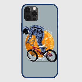 Чехол для iPhone 12 Pro с принтом Космический велосипедист (Z) в Тюмени, силикон | область печати: задняя сторона чехла, без боковых панелей | bicycle | bicyclist | bike | biker | bmx | cycle | galaxy | moon | rider | space | stars | байкер | бмх | вело | велогонщик | велосепедист | велосипед | велоспорт | гонщик | космос | луна