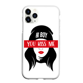 Чехол для iPhone 11 Pro матовый с принтом Дерзкая (Z) в Тюмени, Силикон |  | Тематика изображения на принте: female | hi boy | бесстрашная женщина | дерзкая | крутой | подруге | поцелуй | поцелуй меня | привет | смелая | смелой