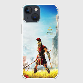 Чехол для iPhone 13 mini с принтом ASSASSIN S CREED l ODYSSEY(S) в Тюмени,  |  | Тематика изображения на принте: black flag | brotherhood | chronicles | creed | game | origins | revelations | rogue | syndicate | unity | valhalla | альтаир | ассасин | игры | кинжал | пираты