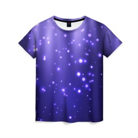 Женская футболка 3D с принтом Мерцающие Светлячки в Тюмени, 100% полиэфир ( синтетическое хлопкоподобное полотно) | прямой крой, круглый вырез горловины, длина до линии бедер | stars | блестки | брызги | вода | водопад | вселенная | галактика | глубина | горошек | градиент | звездные | звездопад | космос | краски | лагуна | море | неоновый | ночь | огоньки | океан | переливы