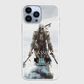 Чехол для iPhone 13 Pro Max с принтом ASSASSIN S CREED lll в Тюмени,  |  | Тематика изображения на принте: black flag | brotherhood | chronicles | creed | game | origins | revelations | rogue | syndicate | unity | valhalla | альтаир | ассасин | игры | кинжал | пираты