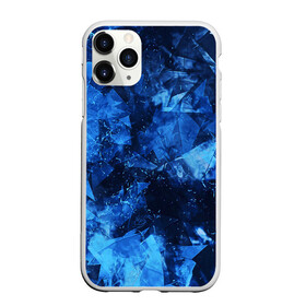 Чехол для iPhone 11 Pro Max матовый с принтом Blue Abstraction в Тюмени, Силикон |  | Тематика изображения на принте: abstraction | blue | geometry | stripes | texture | абстракция | геометрия | осколки | синий | стекло | текстура | узоры