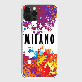 Чехол для iPhone 12 Pro с принтом Milano в Тюмени, силикон | область печати: задняя сторона чехла, без боковых панелей | fashion | italy | milano | paint | vanguard | авангард | италия | краска | милан | мода | надпись | текст | фраза