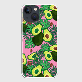 Чехол для iPhone 13 mini с принтом avocado в Тюмени,  |  | avocado | авокадо | веганство | вегетарианство | еда | зеленый | земля | зож | листья | овощи | позиция | природа | фрукты