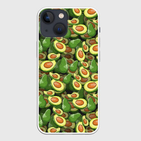 Чехол для iPhone 13 mini с принтом avocado в Тюмени,  |  | avocado | авокадо | веганство | вегетарианство | еда | зеленый | земля | зож | листья | овощи | позиция | природа | фрукты