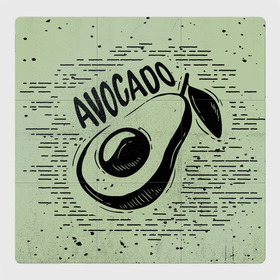 Магнитный плакат 3Х3 с принтом avocado в Тюмени, Полимерный материал с магнитным слоем | 9 деталей размером 9*9 см | avocado | авокадо | веганство | вегетарианство | еда | зеленый | земля | зож | листья | овощи | позиция | природа | фрукты