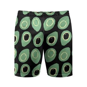 Мужские шорты спортивные с принтом avocado в Тюмени,  |  | avocado | авокадо | веганство | вегетарианство | еда | зеленый | земля | зож | листья | овощи | позиция | природа | фрукты