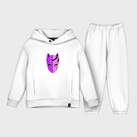 Детский костюм хлопок Oversize с принтом KILLER QUEEN розовая киска в Тюмени,  |  | anime | jo jo | jojo | killer queen | аниме | джо джо | джоджо | жожо | иероглифы | манга | мультик | мультфильм | персонаж | стенд