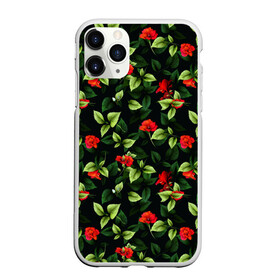 Чехол для iPhone 11 Pro Max матовый с принтом Цветочный сад в Тюмени, Силикон |  | весна | дача | летние цветы | летняя | лето | паттерн | розы | сад | свежесть | текстуры | узор | цветы
