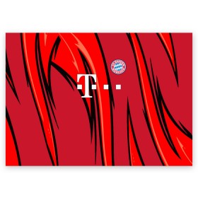 Поздравительная открытка с принтом ФК Бавария Мюнхен в Тюмени, 100% бумага | плотность бумаги 280 г/м2, матовая, на обратной стороне линовка и место для марки
 | juventus | lfc | sport | бавария | мюнхен | спорт | фк | футбол