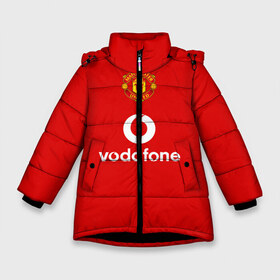 Зимняя куртка для девочек 3D с принтом Манчестер Юнайтед (Rooney) в Тюмени, ткань верха — 100% полиэстер; подклад — 100% полиэстер, утеплитель — 100% полиэстер. | длина ниже бедра, удлиненная спинка, воротник стойка и отстегивающийся капюшон. Есть боковые карманы с листочкой на кнопках, утяжки по низу изделия и внутренний карман на молнии. 

Предусмотрены светоотражающий принт на спинке, радужный светоотражающий элемент на пуллере молнии и на резинке для утяжки. | manchester united | mu | rooney | vodafone | красные дьяволы | легенда манчестера | манки | манчестер юнайтед | номер 8 | ретро форма манчестер юнайтед | старая форма | уэйн руни
