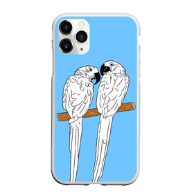 Чехол для iPhone 11 Pro Max матовый с принтом Белые попугаи в Тюмени, Силикон |  | Тематика изображения на принте: bird | parrot | tropical | wings | азия | ара | джунгли | дикие | животные | клюв | крылья | латинская | летние | лето | небесный | острова | отдых | пальмы | перья | попугаи | попугай | птица | птичка | райские | тропики