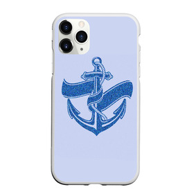 Чехол для iPhone 11 Pro Max матовый с принтом Якорь(ВМФ) в Тюмени, Силикон |  | вмф | военно морской флот | день вмф | корабли | море | праздник вмф