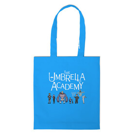 Шоппер 3D с принтом The umbrella academy в Тюмени, 100% полиэстер | Плотность: 200 г/м2; Размер: 34×35 см; Высота лямок: 30 см | dark horse comics | netflix | the umbrella academy | umbrella | академия амбрелла | белая скрипка | бен харгривз | комикс | комильфо | космобой | кракен | реджинальд харгривз | сеанс | слух