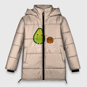 Женская зимняя куртка 3D с принтом Face Off - Ill miss you bro в Тюмени, верх — 100% полиэстер; подкладка — 100% полиэстер; утеплитель — 100% полиэстер | длина ниже бедра, силуэт Оверсайз. Есть воротник-стойка, отстегивающийся капюшон и ветрозащитная планка. 

Боковые карманы с листочкой на кнопках и внутренний карман на молнии | bro | face off | авокадо | друг