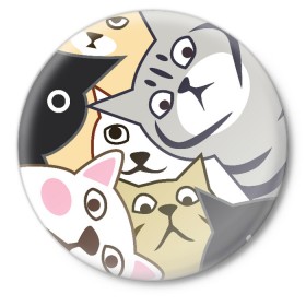 Значок с принтом Котики Шпионы в Тюмени,  металл | круглая форма, металлическая застежка в виде булавки | anime | art | casual | cat | cats | cute | funny | kawaii | kitty | meme | memes | pussy | selfie | аниме | арт | животные | каваи | кавай | кот | коте | котик | котики | коты | кошка | кэжуал | мем | мемы | милота | приколы | прикольные | се