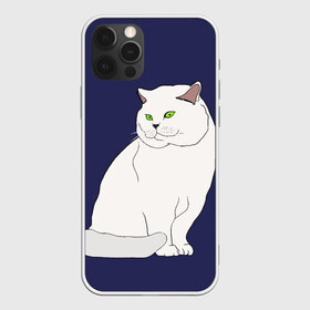 Чехол для iPhone 12 Pro Max с принтом Белый британский котик в Тюмени, Силикон |  | cat | cute | kitten | meow | британец | британский | взгляд | друзья | животные | зверек | зверюшки | каваи | киска | котенок | котик | коты | котята | кошак | кошечки | кошки | лапы | милые | мордочка | мяу | няшные