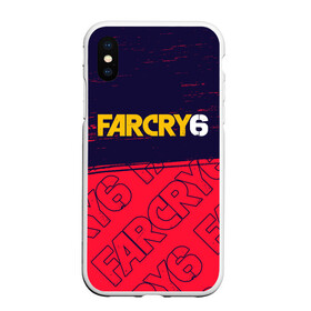 Чехол для iPhone XS Max матовый с принтом FAR CRY 6 ФАР КРАЙ 6 в Тюмени, Силикон | Область печати: задняя сторона чехла, без боковых панелей | Тематика изображения на принте: cry | dawn | far | far cry 6 | farcry | farcry 6 | farcry6 | game | games | logo | new | primal | six | антон | дэни | игра | игры | кастильо | край | лого | логотип | рохас | символ | символы | фар | фар край 6 | фаркрай | фаркрай 6 | фаркрай6