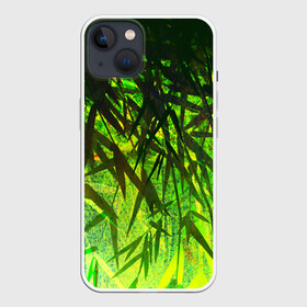 Чехол для iPhone 13 с принтом ТРАВА   TRAVA в Тюмени,  |  | summer | tropic | жара | летний | лето | отдых | пальмы | природа | текстура | тропикано | тропики